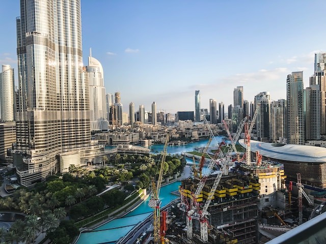 high view on dubai city